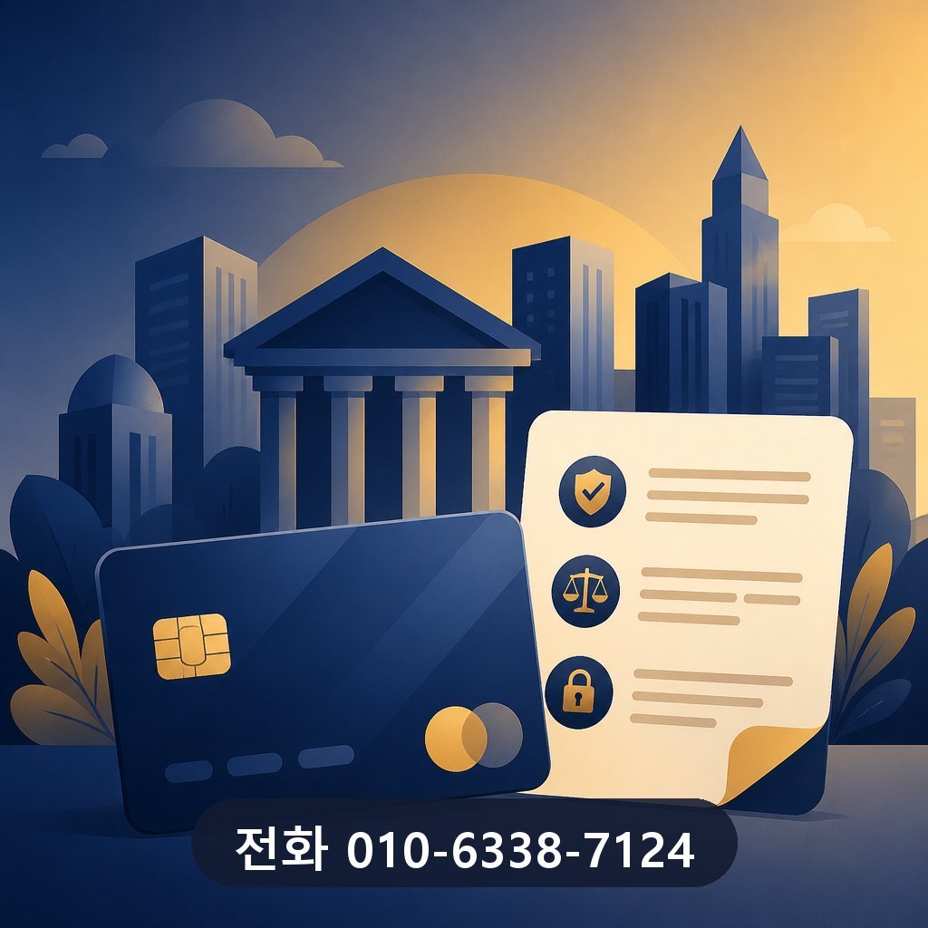 카드깡 최저 수수료 카드사 약관 확인 이미지 · 문의 010-6338-7124